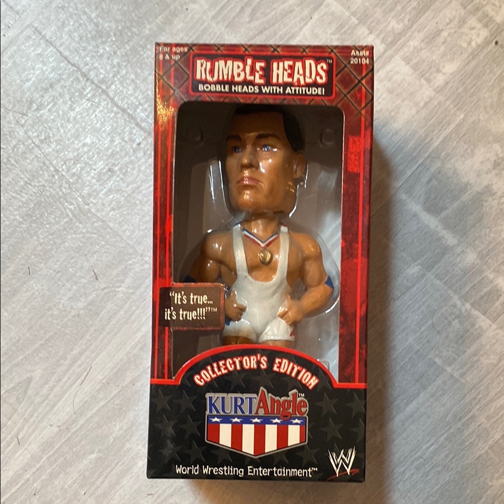 Kurt Angle Rumble Heads Bobblehead